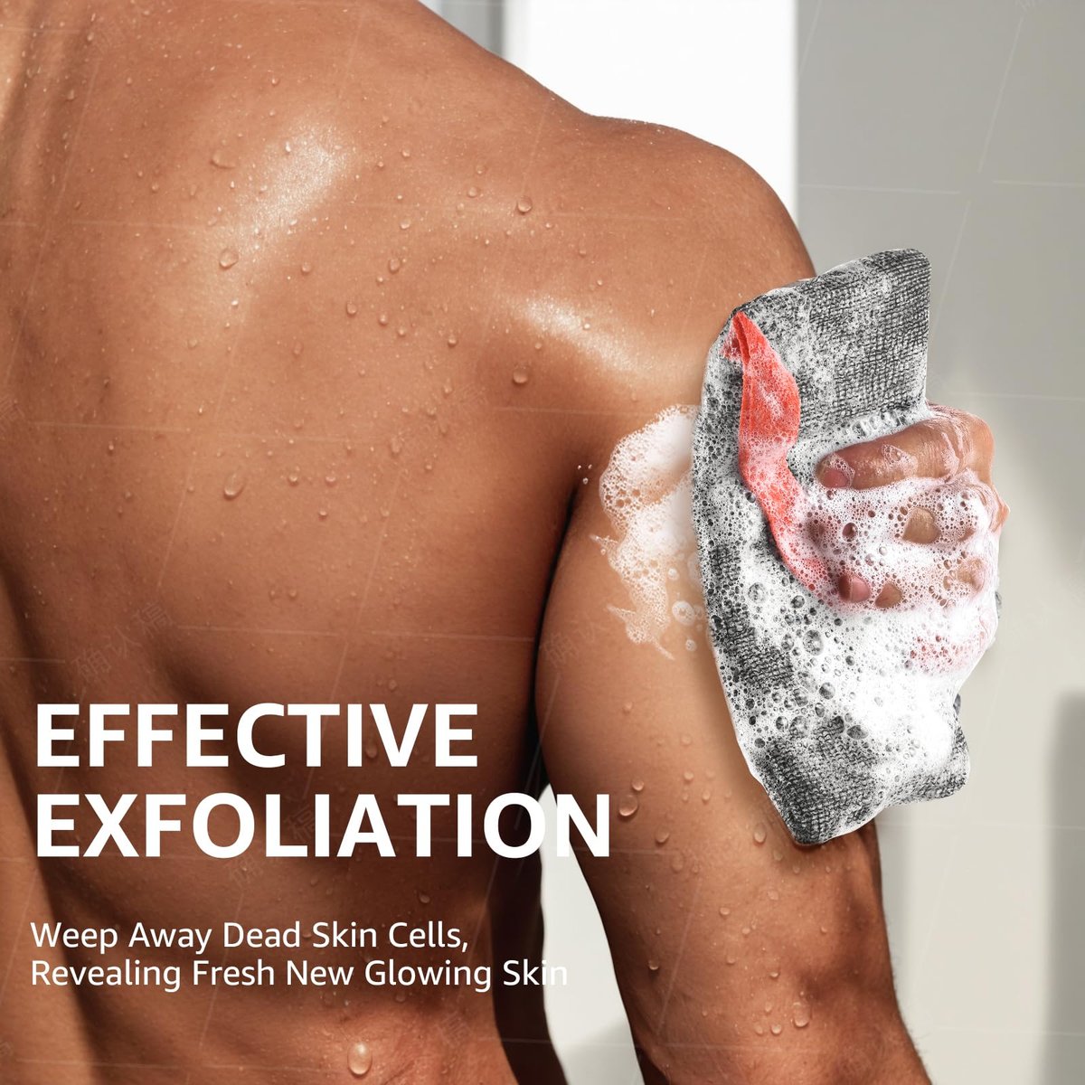 Xeiophoy 2-Pack Soap Bags – Nylon Exfoliating Bar Soap Pouch & Body Scrubber for Deep Cleansing - görsel 3