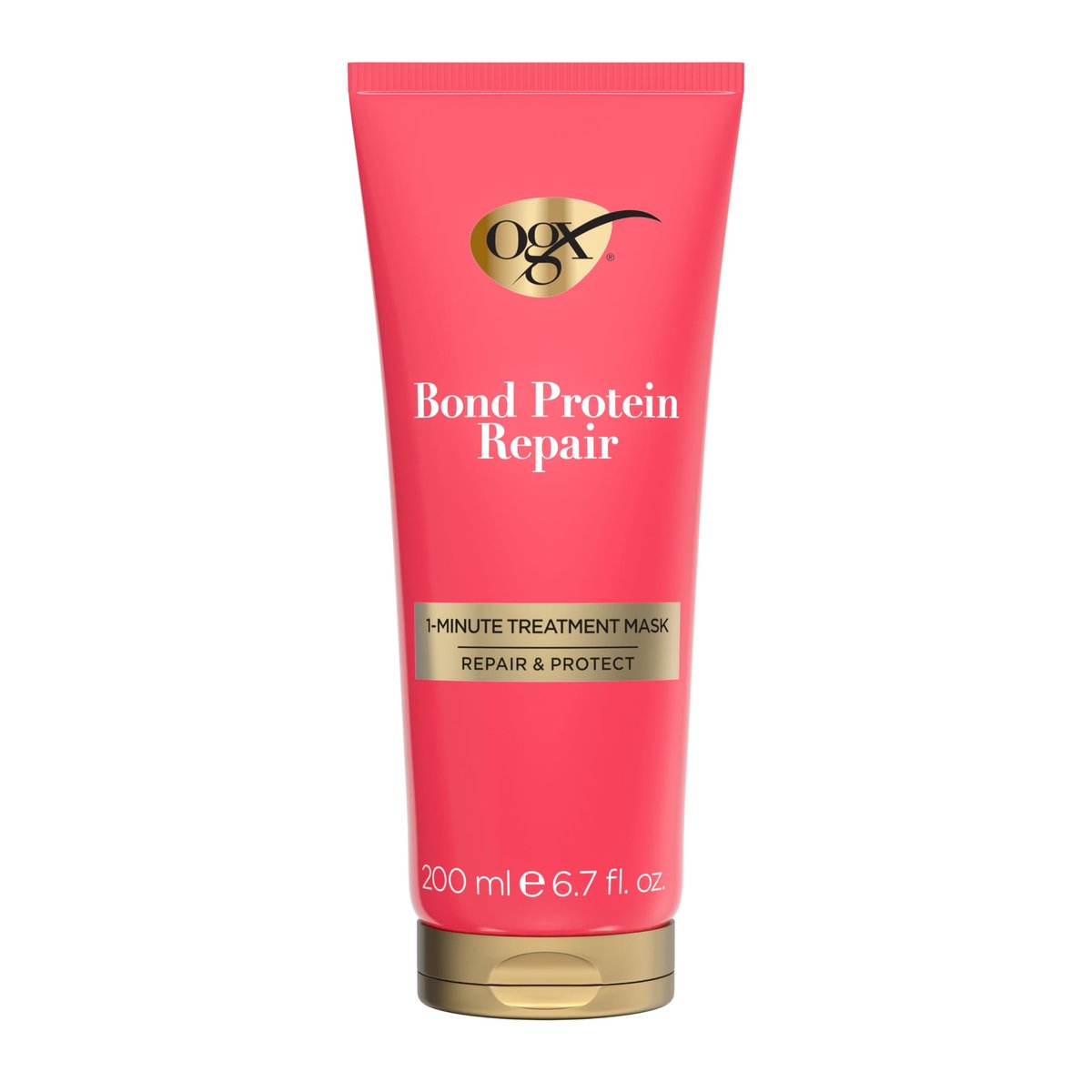 OGX Repair & Protect Bond Protein Repair 1-Minute Treatment Mask - Deep Conditioning Hair Mask for Damaged Hair, 6.7 fl oz - görsel 2