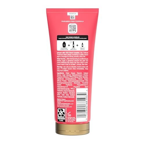 OGX Repair & Protect Bond Protein Repair 1-Minute Treatment Mask - Deep Conditioning Hair Mask for Damaged Hair, 6.7 fl oz - görsel 15