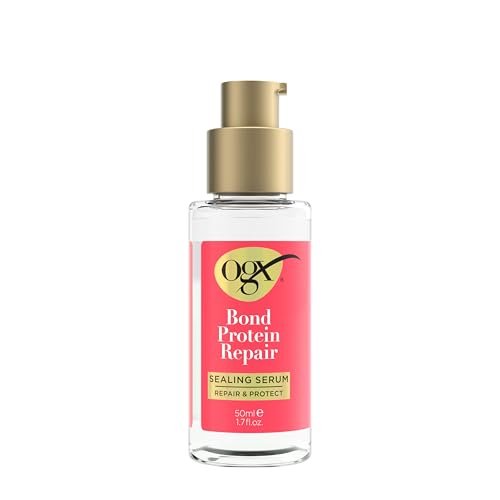 OGX Repair & Protect Bond Protein Repair Sealing Hair Serum - Frizz Treatment, Paraben-Free, 1.7 fl. oz - görsel 2