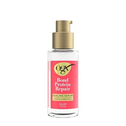 OGX Repair & Protect Bond Protein Repair Sealing Hair Serum - Frizz Treatment, Paraben-Free, 1.7 fl. oz
