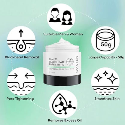 Blackhead Remover Peel Off Mask for Nose & Face - 100 Strips + 1.7oz Pore Cleansing Kit Avelisse