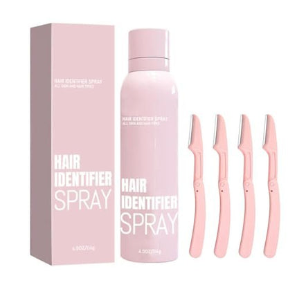 Hair Identifier Spray for Face Shaving - Moisturizing Skin Care Set, Suitable for All Skin Types (1 Set)