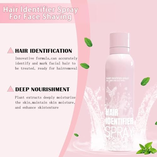 Hair Identifier Spray for Face Shaving - Moisturizing Skin Care Set, Suitable for All Skin Types (1 Set) - görsel 6