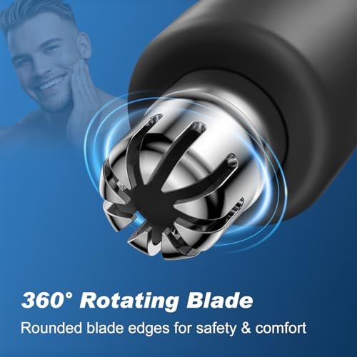 Winsea Precision Nose Hair Trimmer – 360° Safe & Efficient Electric Trimming, USB Rechargeable, Waterproof, for Nose, Ear, Eyebrows, and Beard Grooming - görsel 8