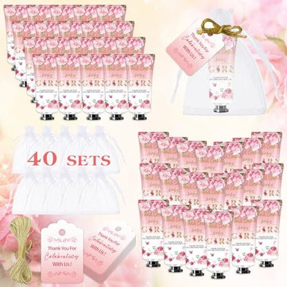 40-Pack Hand Cream Sets - Multipurpose Baby Shower Party Favors, Wedding & Thank You Gifts for Guests by MZANK Avelisse