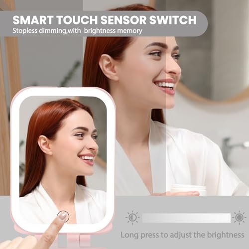 Koolstuffs Travel Mirror with Light - – Rechargeable & Portable: Built-in rechargeable battery eliminates the need – Image 6