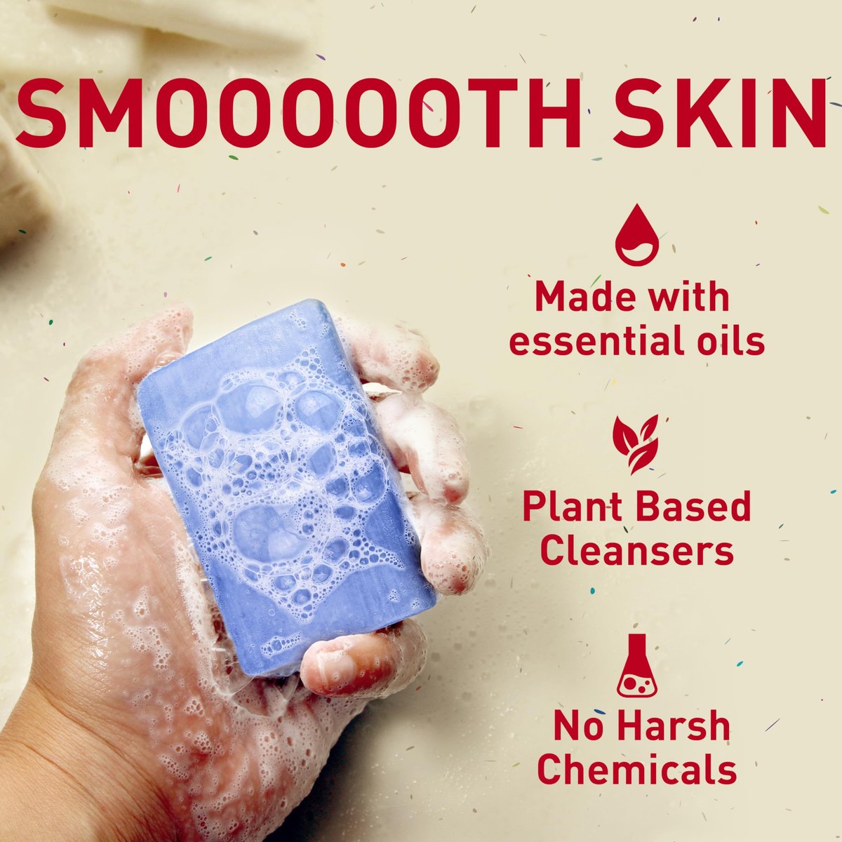 Old Spice Men's Bar Soap Seas The Day - Eucalyptus & Coconut Cream Scent, 5.0 oz - 10x More Moisturizers with Mild Exfoliators & Plant Based Cleansers - görsel 5