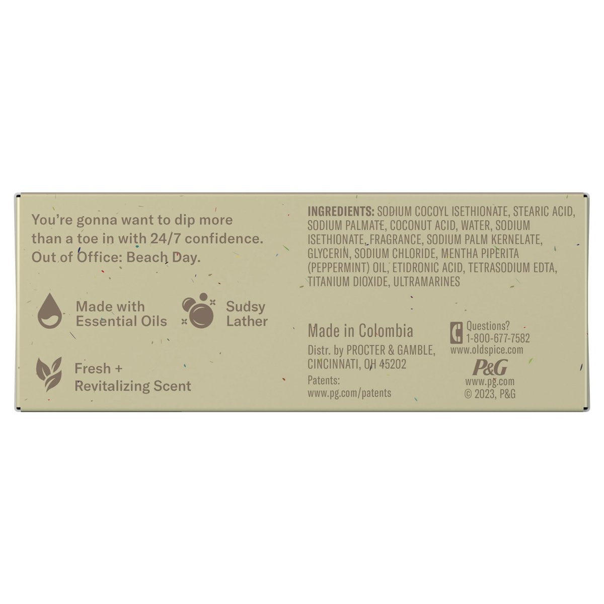 Old Spice Men's Bar Soap Seas The Day - Eucalyptus & Coconut Cream Scent, 5.0 oz - 10x More Moisturizers with Mild Exfoliators & Plant Based Cleansers - görsel 15