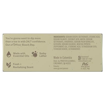 Old Spice Premium Bar Soap, Seas The Day Eucalyptus and Coconut Cream Scent, 5.0 oz (Pack of 6) Avelisse