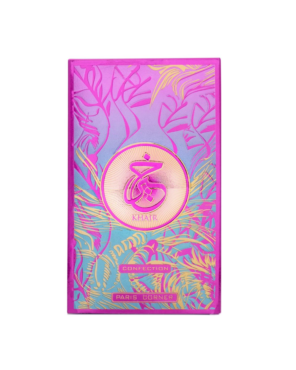 Paris Corner Khair Confection EDP 3.4 Fl Oz – Sweet Candy Scent Perfume for Men & Women with Pear, Whipped Cream, Jasmine & Vanilla Notes Avelisse