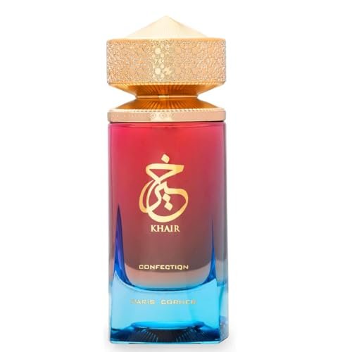 Paris Corner Khair Confection EDP 3.4 Fl Oz – Sweet Candy Scent Perfume for Men & Women with Pear, Whipped Cream, Jasmine & Vanilla Notes Avelisse