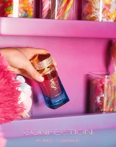 Paris Corner Khair Confection EDP 3.4 Fl Oz – Sweet Candy Scent Perfume for Men & Women with Pear, Whipped Cream, Jasmine & Vanilla Notes Avelisse