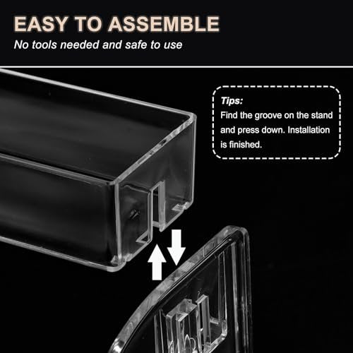 SUTOKAKA 3-Tier Clear Acrylic Nail Polish Organizer - Versatile Eyeglasses Display Holder, Essential Oil Storage Rack, Makeup Stand Tray - görsel 8