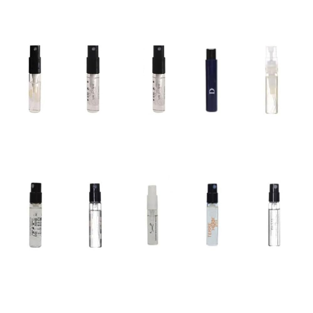 Men's Cologne Sampler Set – 10 Designer Fragrance Vials, Top Brands, Mini Gift Set Avelisse