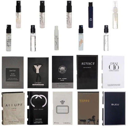 Men's Cologne Sampler Set – 10 Designer Fragrance Vials, Top Brands, Mini Gift Set Avelisse