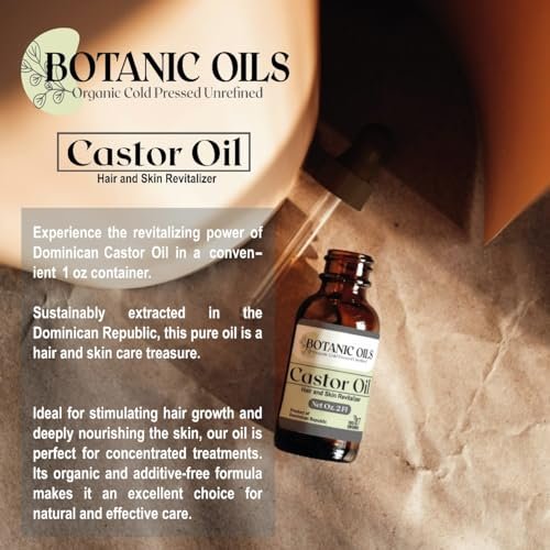 Botanic Oils 100% Pure Castor Oil – 2 fl oz | Cold Pressed | Hair Growth, Lash & Brow Strengthening, Skin & Nail Hydration - görsel 12