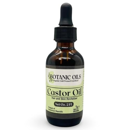 Botanic Oils 100% Pure Castor Oil – 2 fl oz | Cold Pressed | Hair Growth, Lash & Brow Strengthening, Skin & Nail Hydration - görsel 2