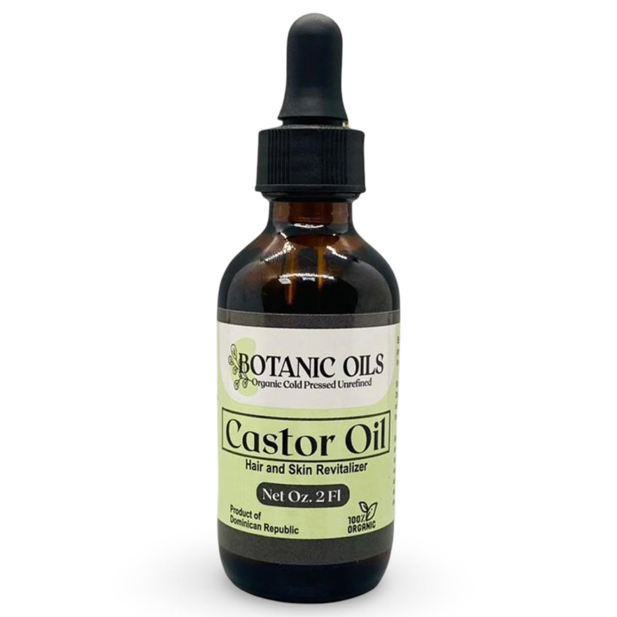 Botanic Oils 100% Pure Castor Oil – 2 fl oz | Cold Pressed | Hair Growth, Lash & Brow Strengthening, Skin & Nail Hydration - görsel 1