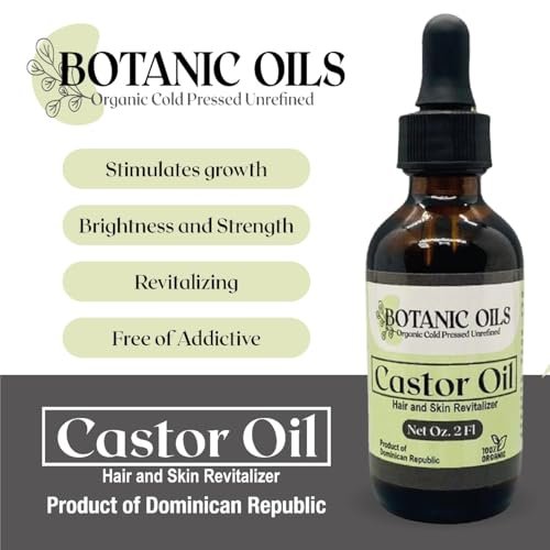 Botanic Oils 100% Pure Castor Oil – 2 fl oz | Cold Pressed | Hair Growth, Lash & Brow Strengthening, Skin & Nail Hydration - görsel 10