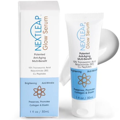 Tranexamic Acid Serum 10% (Ultra-Pure) with Niacinamide & Powerful Copper Peptides - Gentle Effective Cream for Dark Spots, Lines and Wrinkles, Uneven Skin Tone - 1 Fl Oz Avelisse