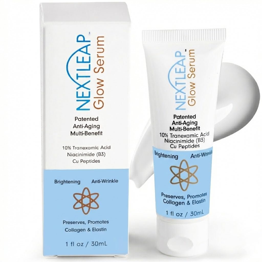 Tranexamic Acid Serum 10% (Ultra-Pure) with Niacinamide & Powerful Copper Peptides - Gentle Effective Cream for Dark Spots, Lines and Wrinkles, Uneven Skin Tone - 1 Fl Oz Avelisse