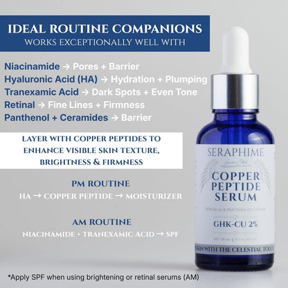 Copper Peptides Serum for Face with 2% Copper Peptide, 4% EGF, Niacinamide, Ceramides, Squalane & Hyaluronic Acid - Multi Peptide Anti-Aging Serum, 1 fl oz Avelisse