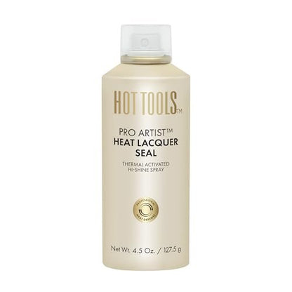HOT TOOLS Heat Protectant Hi-Shine Spray – Silicone-Free, Frizz-Fighting, Lacquered Finish Avelisse