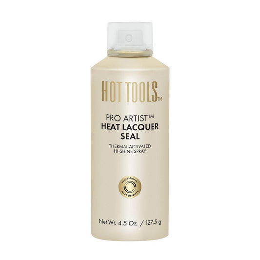 HOT TOOLS Heat Protectant Hi-Shine Spray – Silicone-Free, Frizz-Fighting, Lacquered Finish Avelisse