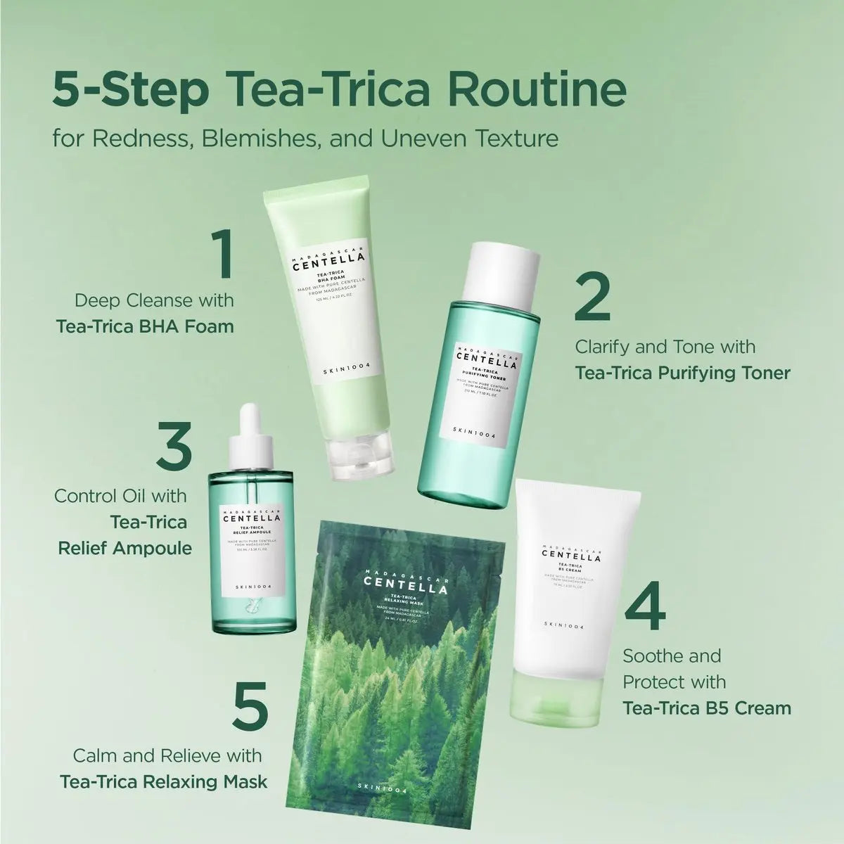 SKIN1004 Tea-Trica Spot Cream - Targeted Spot Treatment with Centella Asiatica & Tea Tree for Clear-Looking Skin, Korean Cica Cream, 0.67 fl.oz / 20ml Avelisse