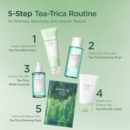 SKIN1004 Tea-Trica Purifying Toner - Korean Toner with Tea Tree & BHA, Centella for Oil Balance & Hydration, Lightweight Astringent, 210ml Avelisse