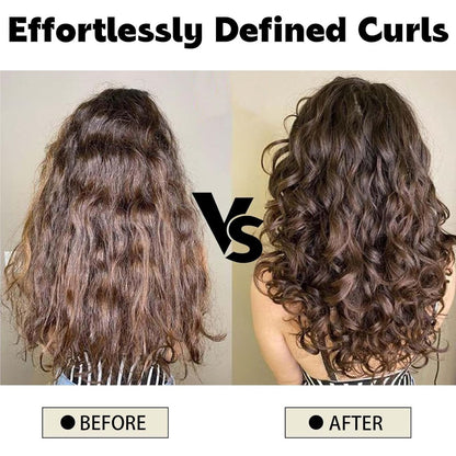 Curl Defining Brush for Curly Hair - Combing and Shaping Curls for Men and Women, Reduce Pulling & Separation (Green, Boar & Nylon)