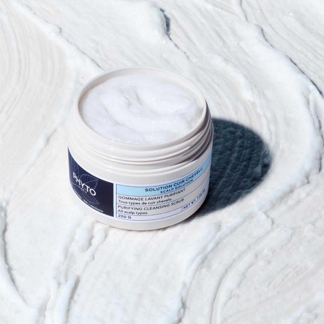 PHYTO Scalp Solutions Purifying Scrub - Exfoliating Sea Salt & Eucalyptus Deep Cleanse - Removes Buildup, Silicone & Sulfate-Free - For Oily Scalp - 7.05 oz - görsel 7