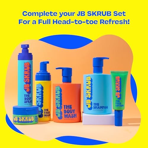 JB SKRUB Boys Shampoo for Kids, Tweens & Teens – Aloe Vera & Green Tea, Sulfate-Free, Paraben-Free, Citrus Scent, 14 oz BestDealFocus