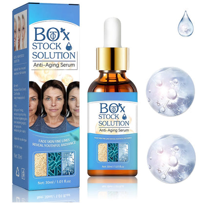 2Box Stock Solution Facial Serum – Anti-Aging Hydrating Essence for Women, Collagen Support, 0.5 Fl Oz (Pack of 2)