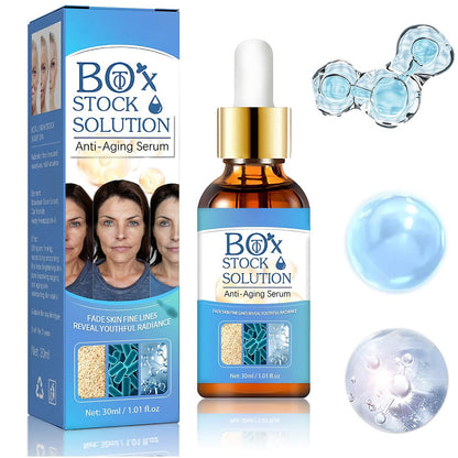 2Box Stock Solution Facial Serum – Anti-Aging Hydrating Essence for Women, Collagen Support, 0.5 Fl Oz (Pack of 2)