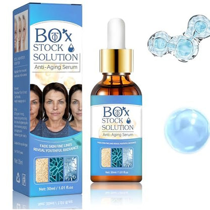 2Box Stock Solution Facial Serum – Anti-Aging Hydrating Essence for Women, Collagen Support, 0.5 Fl Oz (Pack of 2)