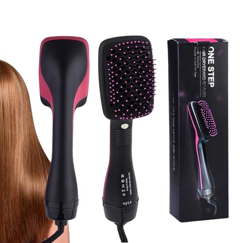 2 in 1 Hair Dryer & Styler – Negative Ion Hot Air Brush for Volumizing, Straightening & Drying Avelisse