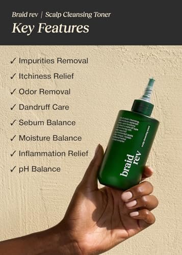Bephor Scalp Cleansing Toner with Apple Cider Vinegar for Braiding Hair - No-Rinse Moisturizing Scalp Exfoliator, 6.76 Fl Oz Avelisse