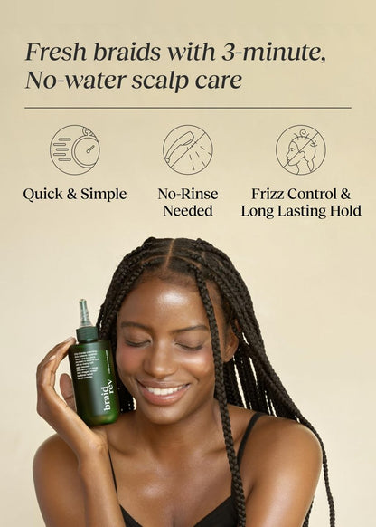 Bephor Scalp Cleansing Toner with Apple Cider Vinegar for Braiding Hair - No-Rinse Moisturizing Scalp Exfoliator, 6.76 Fl Oz Avelisse