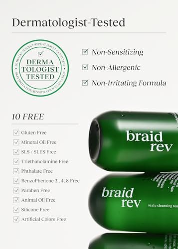 Bephor Scalp Cleansing Toner with Apple Cider Vinegar for Braiding Hair - No-Rinse Moisturizing Scalp Exfoliator, 6.76 Fl Oz Avelisse