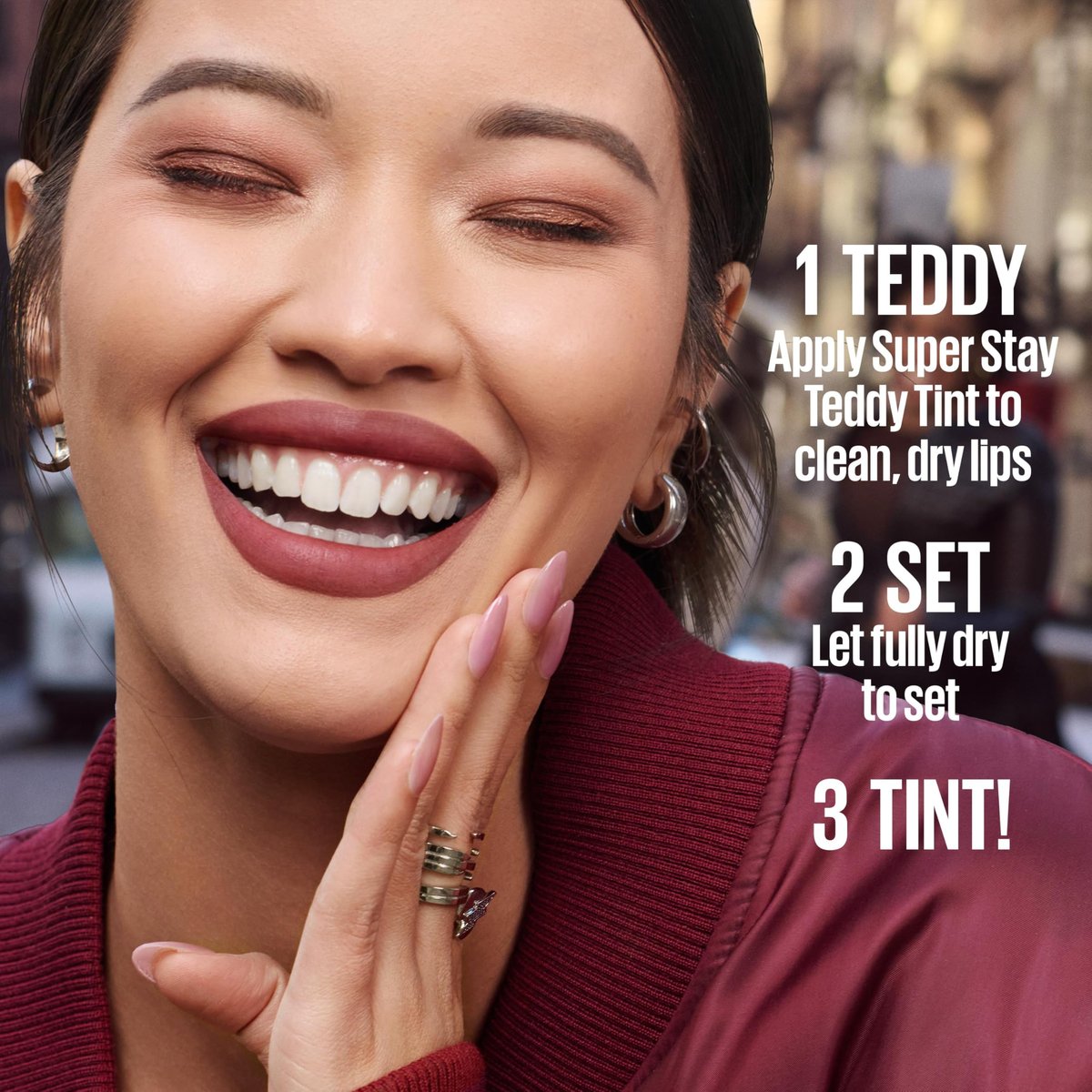 MAYBELLINE Super Stay Teddy Lip Tint - Long Lasting Matte Lipstick, Up to 12HR Wear, Skinnydip, 0.17 Fl Oz - görsel 13
