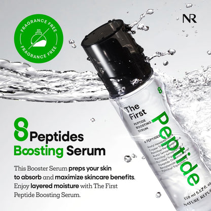 Nature Republic The First Peptide Boosting Serum – Niacinamide, Adenosine, Hydrating & Firming Facial Serum for Fine Lines & Pores, Korean Skincare, 150ml / 5.07 fl oz Avelisse