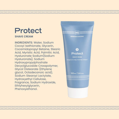 Henson Shaving Shave Cream – Rich Lather for Sensitive Skin, 3.4 fl oz Avelisse