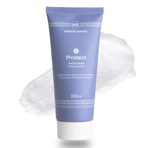 Henson Shaving Shave Cream – Rich Lather for Sensitive Skin, 3.4 fl oz Avelisse