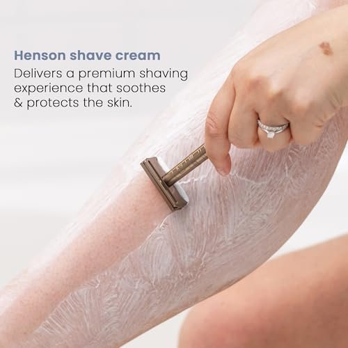 Henson Shaving Shave Cream – Rich Lather for Sensitive Skin, 3.4 fl oz Avelisse