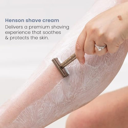 Henson Shaving Shave Cream – Rich Lather for Sensitive Skin, 3.4 fl oz Avelisse