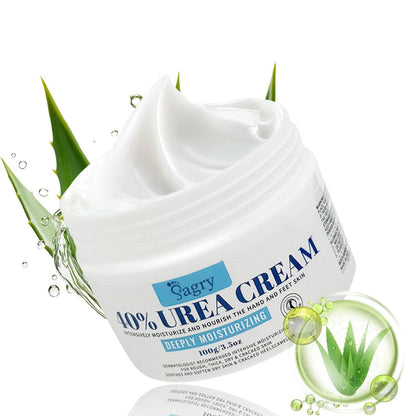 Sagry Urea Cream 40 Percent Maximum Strength for Feet, Dry Cracked Heels, Knees, Elbows, Hands - Deep Moisturizing Callus Remover & Heel Crack Repair (3.5 oz)