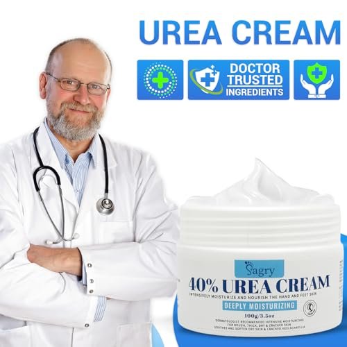 Sagry Urea Cream 40 Percent Maximum Strength for Feet, Dry Cracked Heels, Knees, Elbows, Hands - Deep Moisturizing Callus Remover & Heel Crack Repair (3.5 oz) - görsel 8