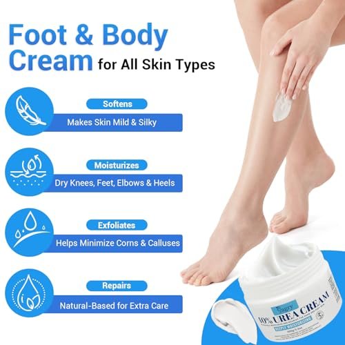 Sagry Urea Cream 40 Percent Maximum Strength for Feet, Dry Cracked Heels, Knees, Elbows, Hands - Deep Moisturizing Callus Remover & Heel Crack Repair (3.5 oz) - görsel 10